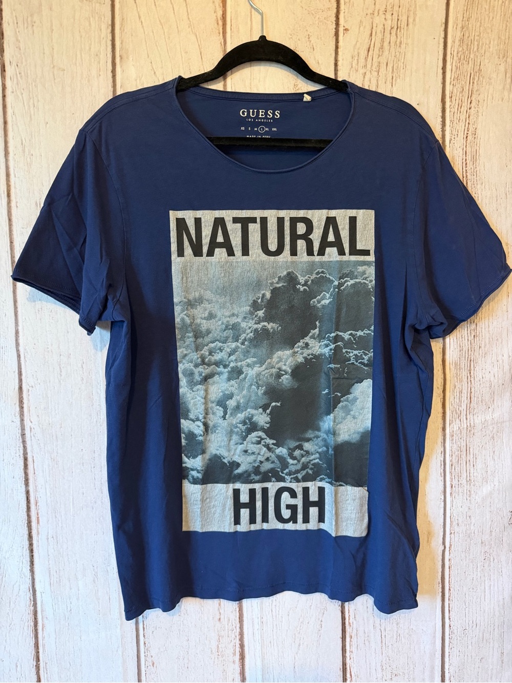 GUESS Los Angeles Natural High Graphic T-Shirt Size L